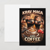 クラヴ・マガとコーヒー サンキューカード (正面/裏面)
