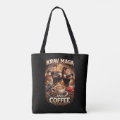 クラヴ・マガとコーヒー トートバッグ (裏面)