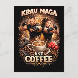 クラヴ・マガとコーヒー ポストカード