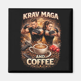 クラヴ・マガとコーヒー マグネット