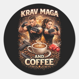 クラヴ・マガとコーヒー ラウンドシール