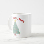 クラークのクリスマス映画おもしろいかわいい コーヒーマグカップ (正面左)