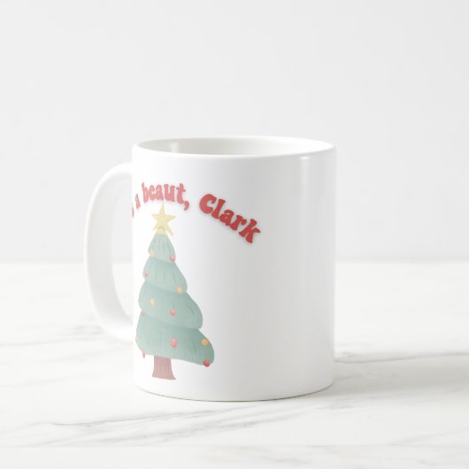 クラークのクリスマス映画おもしろいかわいい コーヒーマグカップ (正面左)