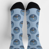 クラークのグレベ湖絵を描のオリジナルワイルドバードアート ソックス (上部)