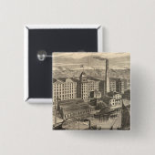 クラークのONTスプール綿の製造 缶バッジ (正面&裏面)