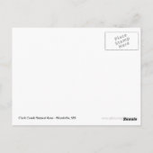 クラーククリークウォーターフォールズ – トゥニカヒルズ ポストカード (裏面)