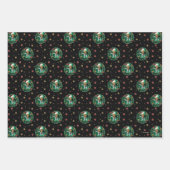 クラークグリスウォルドクリスマスリースパターン ラッピングペーパーシート (正面2)