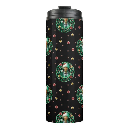 クラークグリズウォルドクリスマスリースパターン タンブラー (正面)