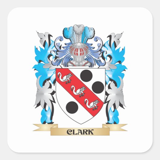 クラークコートオブアームズ – 家紋 スクエアシール (正面)