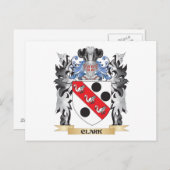 クラークコートオブアームズ – 家紋 ポストカード (正面/裏面)