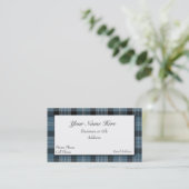 クラークスコットランドのタータンチェック格子縞の名刺 名刺 (スタンド正面)