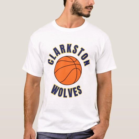 クラークストン高校バスケットボールTシャツ Tシャツ (正面)