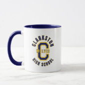 クラークストン高校 ミシガン コーヒーマグ マグカップ (左)