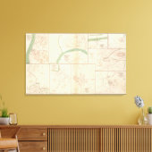 クラークスビル、テン、ダルトン、ガ キャンバスプリント (インサイチュ (リビング))