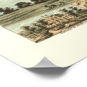 クラークスビル, TNパノラママップ – 1870 ポスター (角)