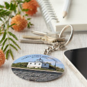 クラークスポイントライトハウスマサチューセッツ州キーリング キーホルダー (側面)