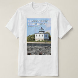クラークズポイントライトハウス、マサチューセッツ州Tシャツ Tシャツ