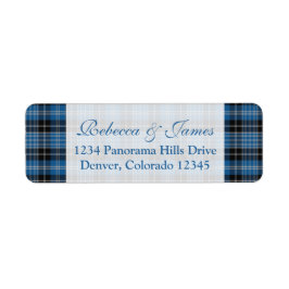 クラークタータンチェック差出人住所ラベル ラベル