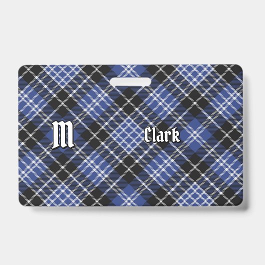 クラークタータンチェック バッジ (正面)