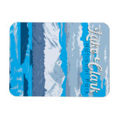 クラークナショナルパークイラストレーショントラベルアート マグネット (横)