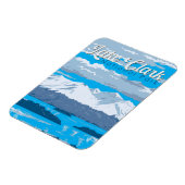 クラークナショナルパークイラストレーショントラベルアート マグネット (左側)