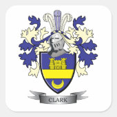 クラーク家紋コートオブアームズ スクエアシール (正面)