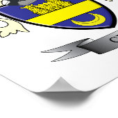 クラーク家紋コートオブアームズ ポスター (角)