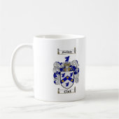 クラーク家紋-クラーク紋章付き外衣 コーヒーマグカップ (左)