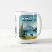 クラーク湖国立公園アラスカヴィンテージ旅行 コーヒーマグカップ (正面右)