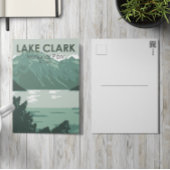 クラーク湖国立公園アラスカヴィンテージ ポストカード