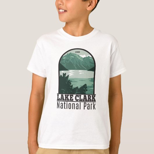 クラーク湖国立公園アラスカヴィンテージTシャツ Tシャツ (正面)