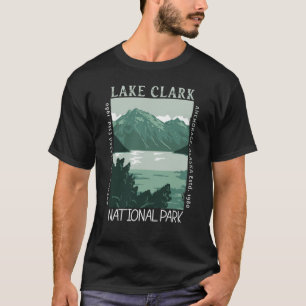 クラーク湖国立公園アラスカ動揺してヴィンテージ Tシャツ