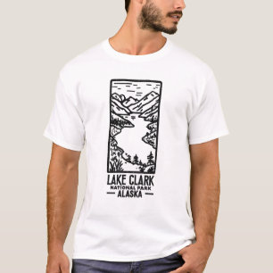 クラーク湖国立公園アラスカ Tシャツ
