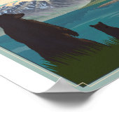 クラーク湖国立公園リトアートポスター ポスター (角)