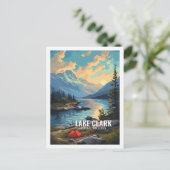 クラーク湖国立公園米国 ポストカード (スタンド正面)