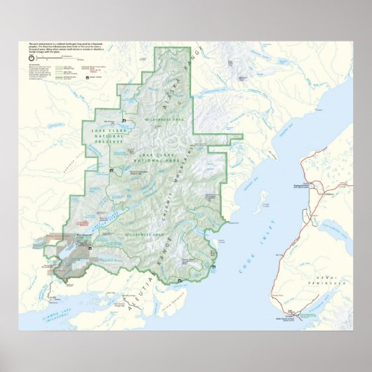 クラーク湖国立公園 ポスター (正面)