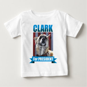 クラーク犬 ベビーTシャツ