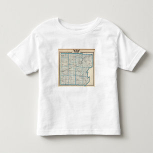 クラーク郡の地図 トドラーTシャツ