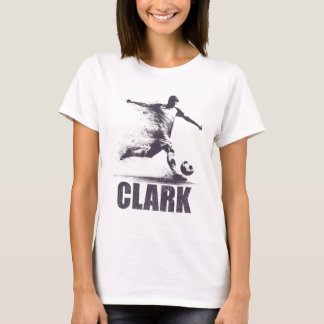 クラーク サッカー 少年 個人名 クラーク Tシャツ