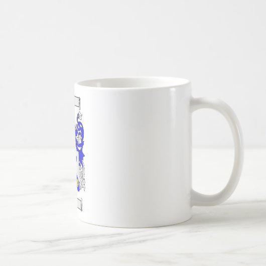 クラーク(英国の)紋章付き外衣 コーヒーマグカップ (右)