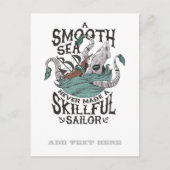 クラーケンおもしろいセーラーシーマン海軍タコ怪獣 ポストカード (正面)