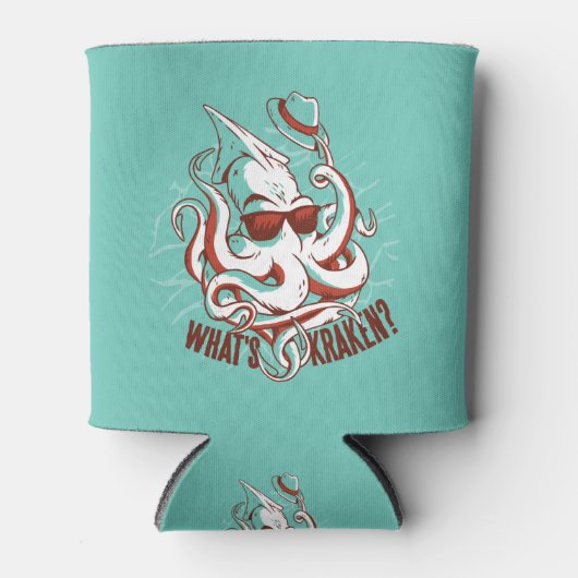 クラーケンおもしろい怪物 缶クーラー (正面)