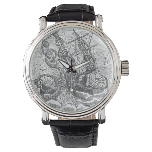 クラーケンすごいウォッチ – サイズ寿司！ 腕時計 (正面)