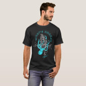クラーケンって面白いタコ 海のモンスター グラフィック Tシャツ (正面フル)
