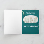 クラーケンとクラッキング誕生日カード 招待状 (内部)