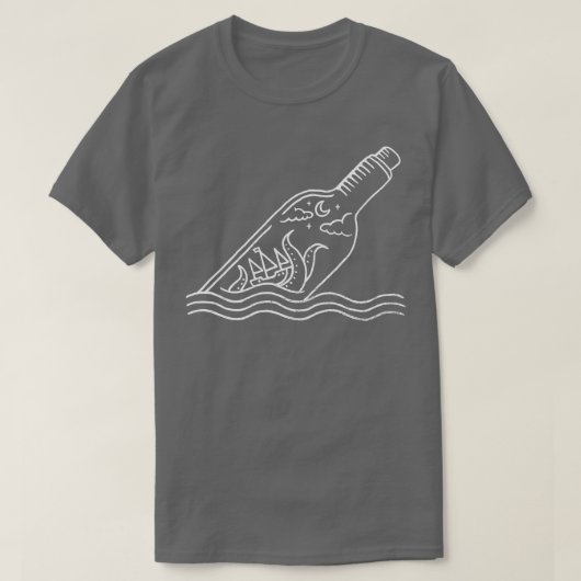 クラーケンのボトル Tシャツ (デザイン正面)