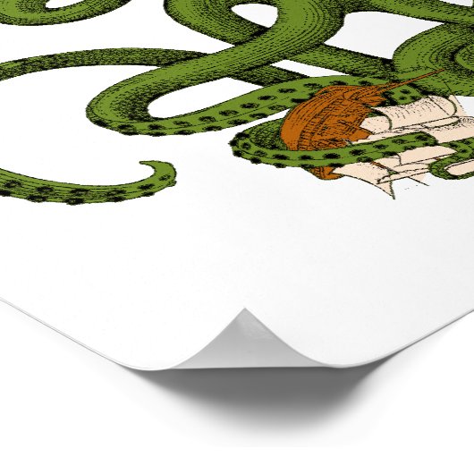 クラーケンのポスターをおもしろい発表 ポスター (角)