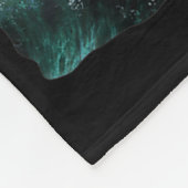 クラーケンの怪獣コアラが高い所で軍艦を攻撃 フリースブランケット (角)