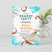 クラーケンの誕生日招待状 招待状 (スタンド正面)