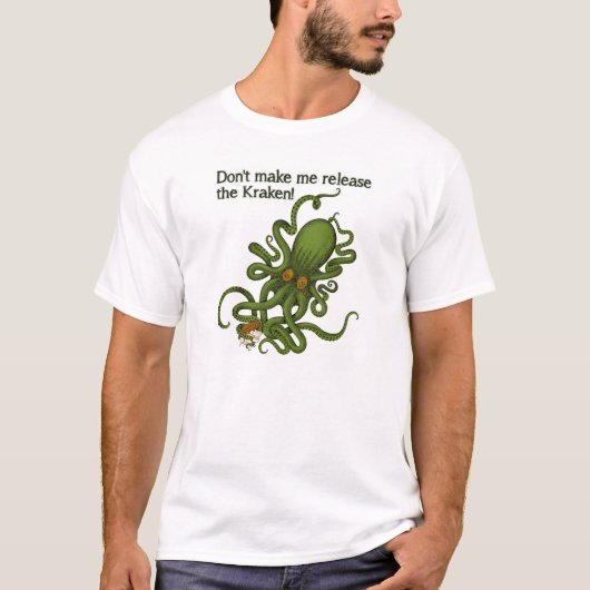 クラーケンを解放せよ 面白いTシャツ Tシャツ (正面)